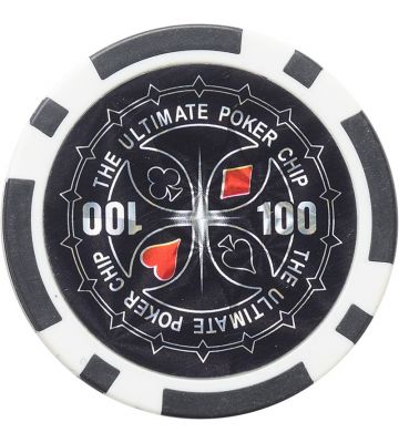 Ultimate pokerchip 11.5g - Value 100 - 25st.