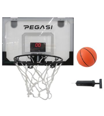 Pegasi mini basketbalbord deur Led 45x30cm